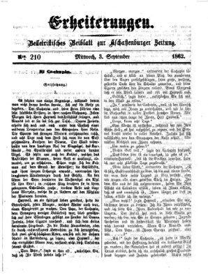 Erheiterungen (Aschaffenburger Zeitung) Mittwoch 3. September 1862