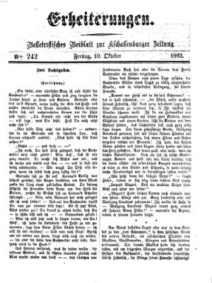 Erheiterungen (Aschaffenburger Zeitung) Freitag 10. Oktober 1862