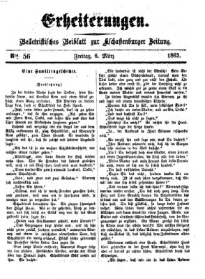 Erheiterungen (Aschaffenburger Zeitung) Freitag 6. März 1863