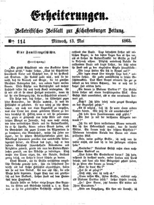 Erheiterungen (Aschaffenburger Zeitung) Mittwoch 13. Mai 1863
