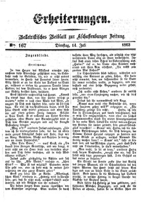 Erheiterungen (Aschaffenburger Zeitung) Dienstag 14. Juli 1863