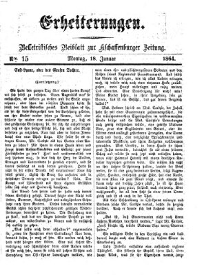 Erheiterungen (Aschaffenburger Zeitung) Montag 18. Januar 1864