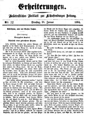 Erheiterungen (Aschaffenburger Zeitung) Dienstag 26. Januar 1864