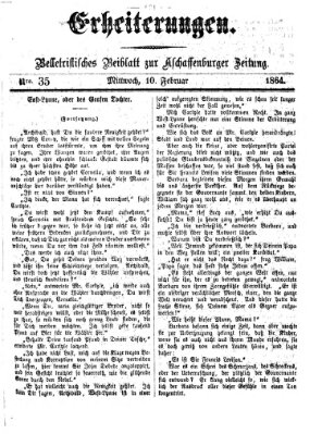 Erheiterungen (Aschaffenburger Zeitung) Mittwoch 10. Februar 1864