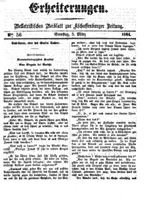 Erheiterungen (Aschaffenburger Zeitung) Samstag 5. März 1864