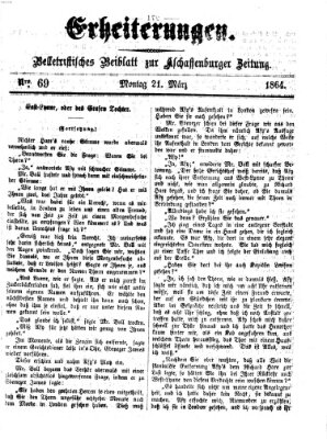 Erheiterungen (Aschaffenburger Zeitung) Montag 21. März 1864