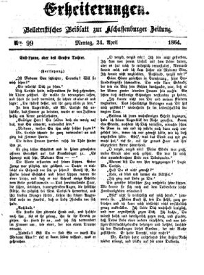 Erheiterungen (Aschaffenburger Zeitung) Sonntag 24. April 1864