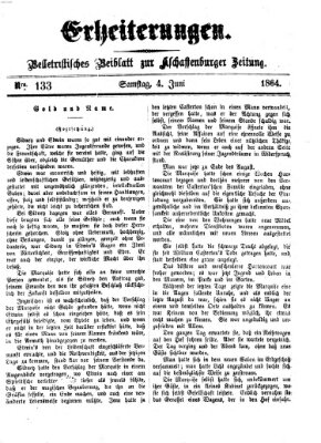 Erheiterungen (Aschaffenburger Zeitung) Samstag 4. Juni 1864