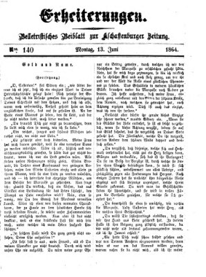 Erheiterungen (Aschaffenburger Zeitung) Montag 13. Juni 1864