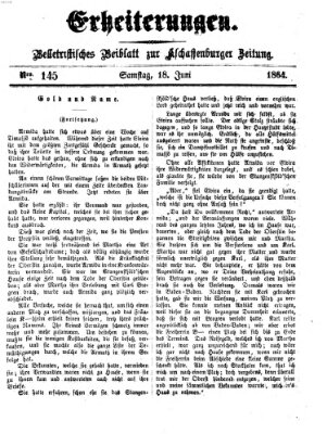 Erheiterungen (Aschaffenburger Zeitung) Samstag 18. Juni 1864