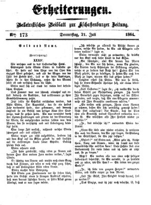 Erheiterungen (Aschaffenburger Zeitung) Donnerstag 21. Juli 1864