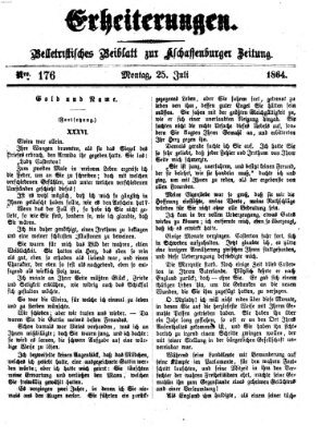 Erheiterungen (Aschaffenburger Zeitung) Montag 25. Juli 1864
