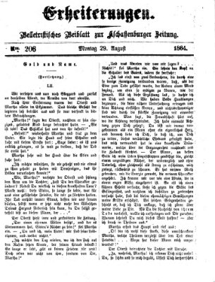 Erheiterungen (Aschaffenburger Zeitung) Montag 29. August 1864