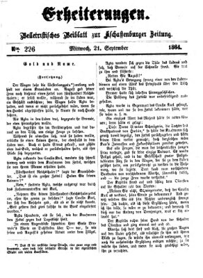 Erheiterungen (Aschaffenburger Zeitung) Mittwoch 21. September 1864