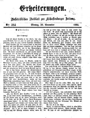Erheiterungen (Aschaffenburger Zeitung) Montag 28. November 1864