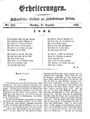 Erheiterungen (Aschaffenburger Zeitung) Samstag 31. Dezember 1864