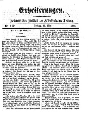Erheiterungen (Aschaffenburger Zeitung) Freitag 19. Mai 1865