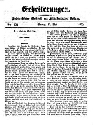 Erheiterungen (Aschaffenburger Zeitung) Montag 22. Mai 1865