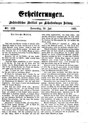 Erheiterungen (Aschaffenburger Zeitung) Donnerstag 20. Juli 1865