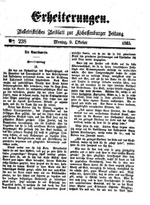 Erheiterungen (Aschaffenburger Zeitung) Montag 9. Oktober 1865
