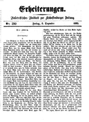 Erheiterungen (Aschaffenburger Zeitung) Freitag 8. Dezember 1865