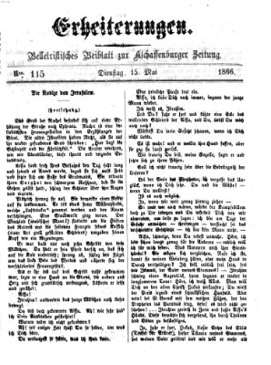 Erheiterungen (Aschaffenburger Zeitung) Dienstag 15. Mai 1866