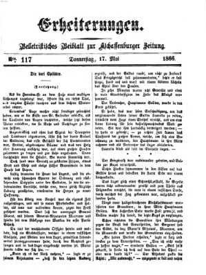 Erheiterungen (Aschaffenburger Zeitung) Donnerstag 17. Mai 1866