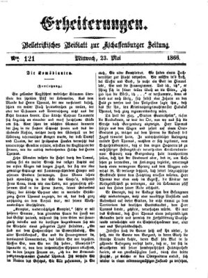 Erheiterungen (Aschaffenburger Zeitung) Mittwoch 23. Mai 1866