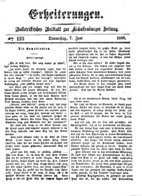 Erheiterungen (Aschaffenburger Zeitung) Donnerstag 7. Juni 1866