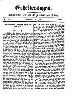 Erheiterungen (Aschaffenburger Zeitung) Dienstag 10. Juli 1866