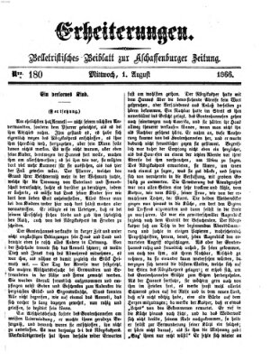 Erheiterungen (Aschaffenburger Zeitung) Mittwoch 1. August 1866