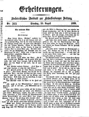 Erheiterungen (Aschaffenburger Zeitung) Dienstag 28. August 1866