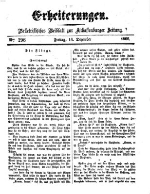 Erheiterungen (Aschaffenburger Zeitung) Freitag 14. Dezember 1866