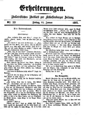 Erheiterungen (Aschaffenburger Zeitung) Freitag 11. Januar 1867