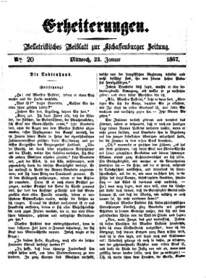 Erheiterungen (Aschaffenburger Zeitung) Mittwoch 23. Januar 1867