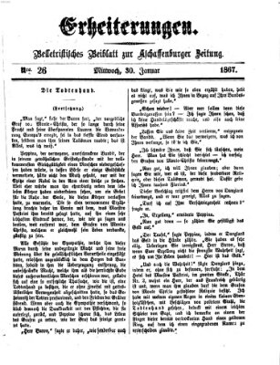 Erheiterungen (Aschaffenburger Zeitung) Mittwoch 30. Januar 1867