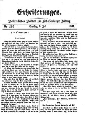 Erheiterungen (Aschaffenburger Zeitung) Samstag 6. Juli 1867