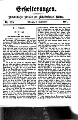 Erheiterungen (Aschaffenburger Zeitung) Montag 9. September 1867