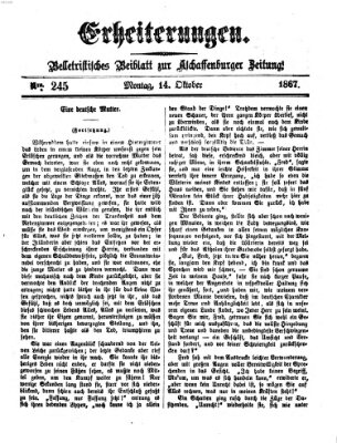 Erheiterungen (Aschaffenburger Zeitung) Montag 14. Oktober 1867