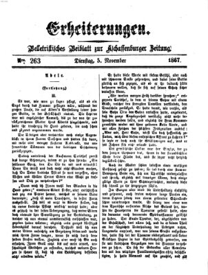 Erheiterungen (Aschaffenburger Zeitung) Dienstag 5. November 1867