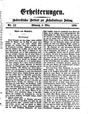 Erheiterungen (Aschaffenburger Zeitung) Mittwoch 4. März 1868