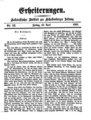 Erheiterungen (Aschaffenburger Zeitung) Freitag 10. April 1868