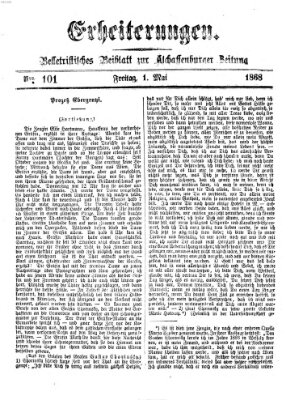 Erheiterungen (Aschaffenburger Zeitung) Freitag 1. Mai 1868