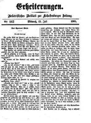 Erheiterungen (Aschaffenburger Zeitung) Mittwoch 15. Juli 1868