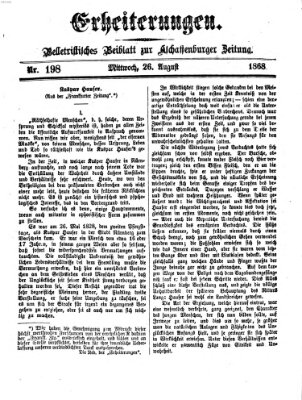 Erheiterungen (Aschaffenburger Zeitung) Mittwoch 26. August 1868