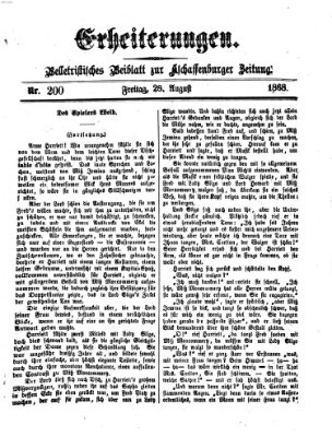 Erheiterungen (Aschaffenburger Zeitung) Freitag 28. August 1868