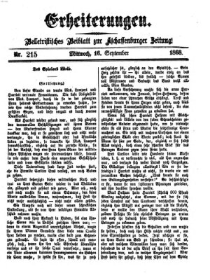 Erheiterungen (Aschaffenburger Zeitung) Mittwoch 16. September 1868