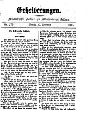 Erheiterungen (Aschaffenburger Zeitung) Montag 30. November 1868