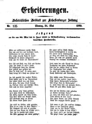 Erheiterungen (Aschaffenburger Zeitung) Montag 31. Mai 1869