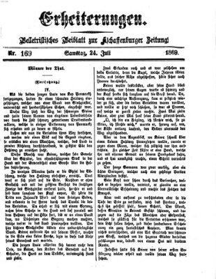 Erheiterungen (Aschaffenburger Zeitung) Samstag 24. Juli 1869